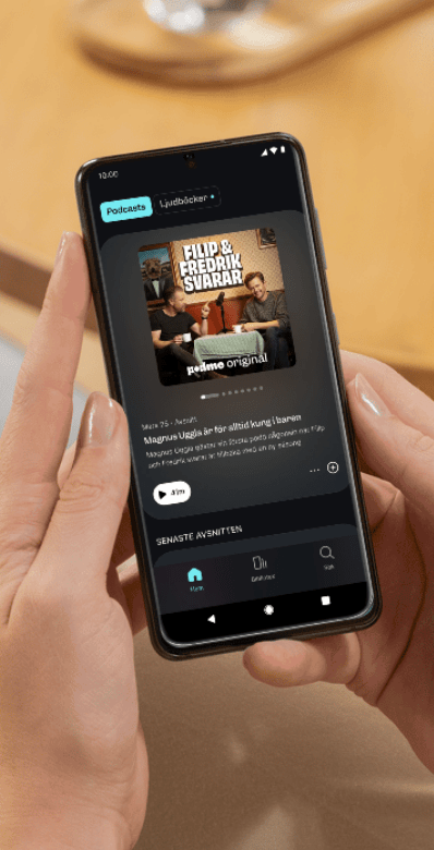 Podmes app för iOS och Android
